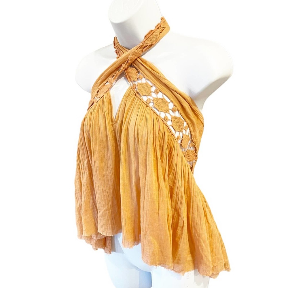 NWT Free People Bohemian Style Halter Top Size XS - Picture 4 of 11